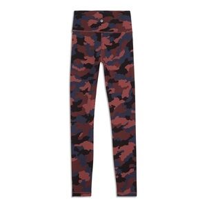 Lululemon Wunder Under HR Tight 28" Length Women's Size 4 Camo